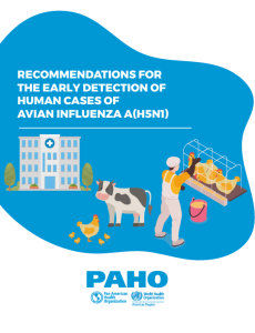 Recommendations for the early detection of human cases of Avian Influenza A(H5N1)