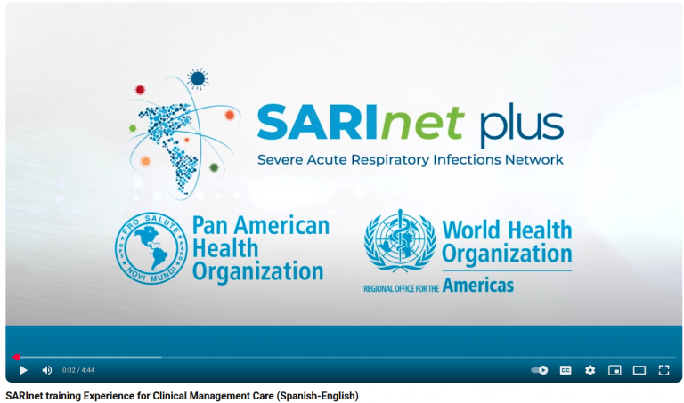 SARInet training Experience for Clinical Management Care – Video (Portuguese, Spanish and English)