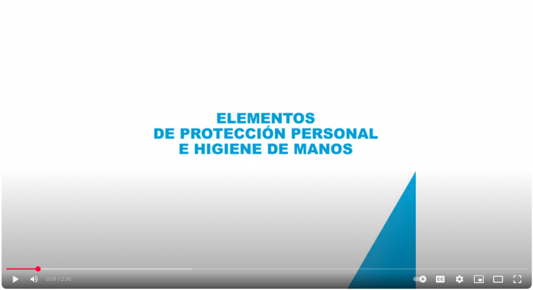 Use of Personal Protection Equipment and Hand Washing (Only available in Spanish)